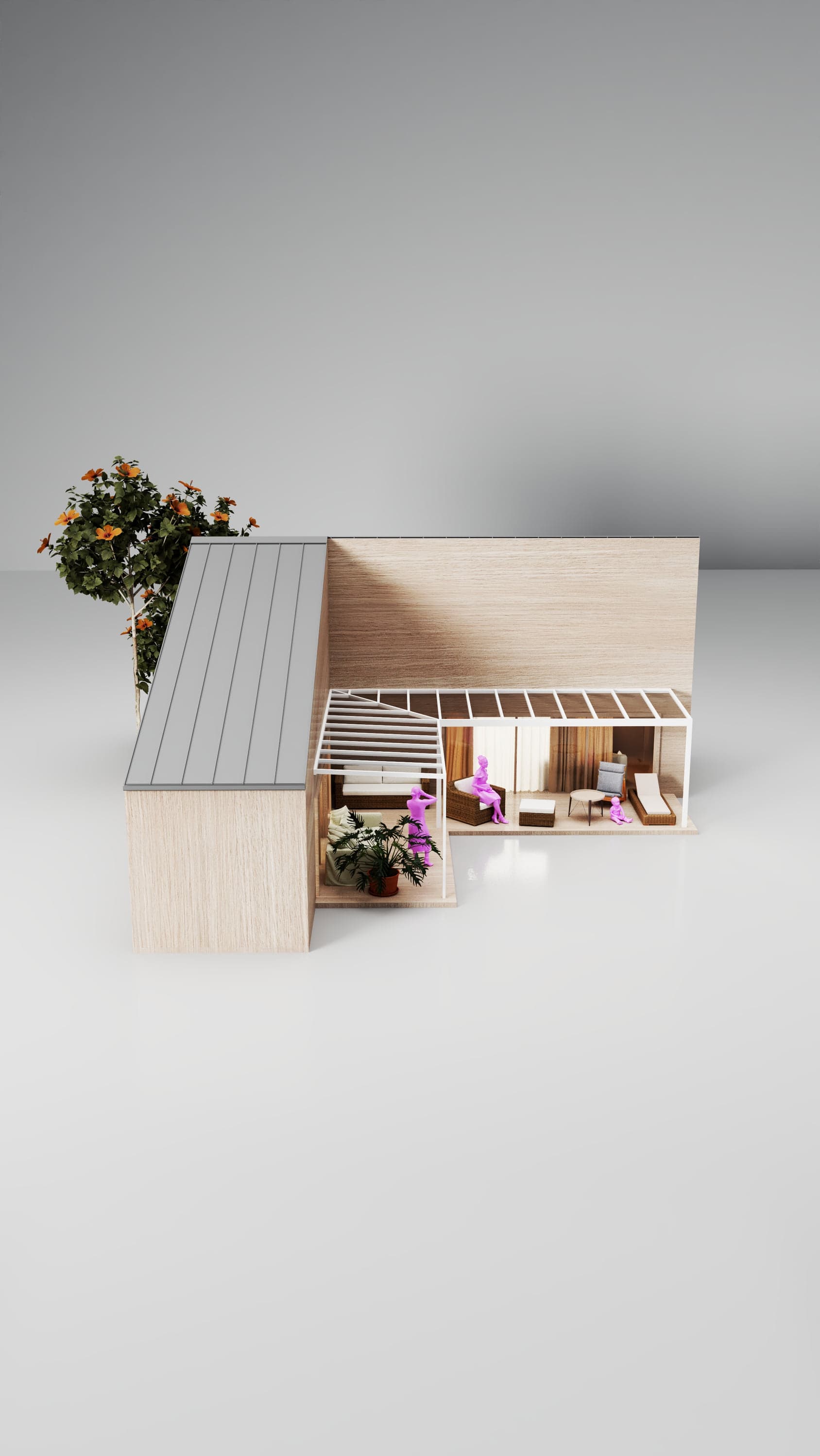 Hip pergola