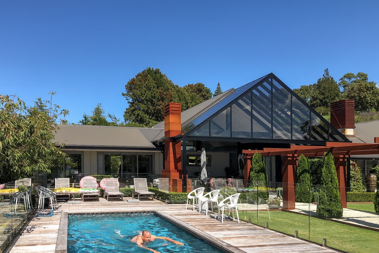 Pergola at a Dairy Flat estate