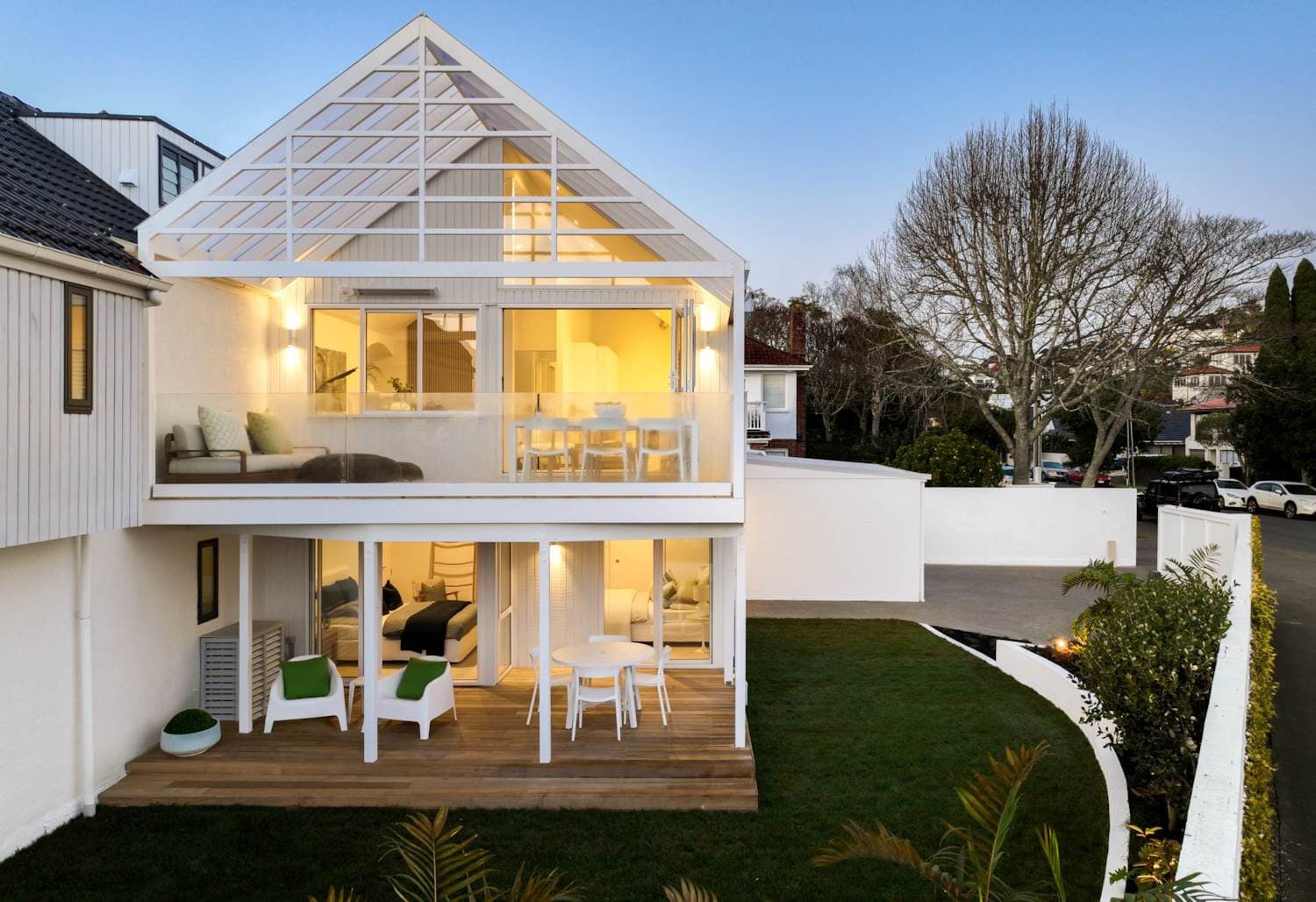 Pergola at a St Heliers townhouse